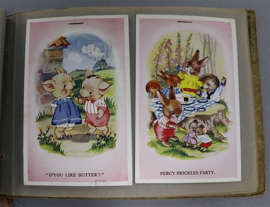 A collection of postcards, Mabel Lucie Atwell etc